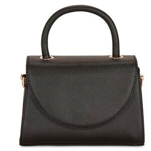 olga berg Sasha Top Handle Bag in Black New Womens Handbag Purse